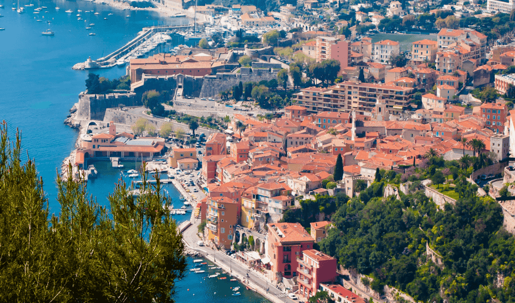 Villefranche-sur-Mer from above