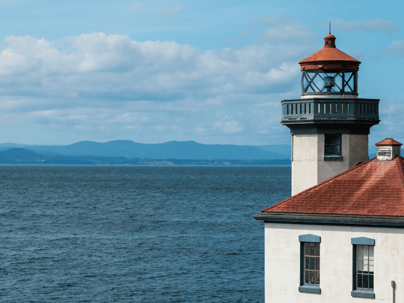 San Juan Islands lighthouse - one of the best day trips from Seattle