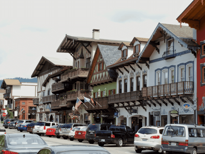 Leavenworth Bavarian village is one of the best day trips from Seattle